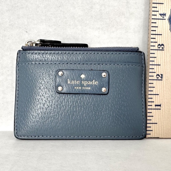 KATE SPADE New York Coin Purse-Cardholder Wallet-Blue - Picture 2 of 11